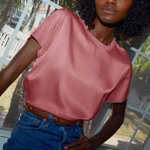 Nation LTD Marie Top Satin Tee